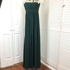 JARLO LONDON LUNE GREEN CHIFFON SWEETHEART  DRESS